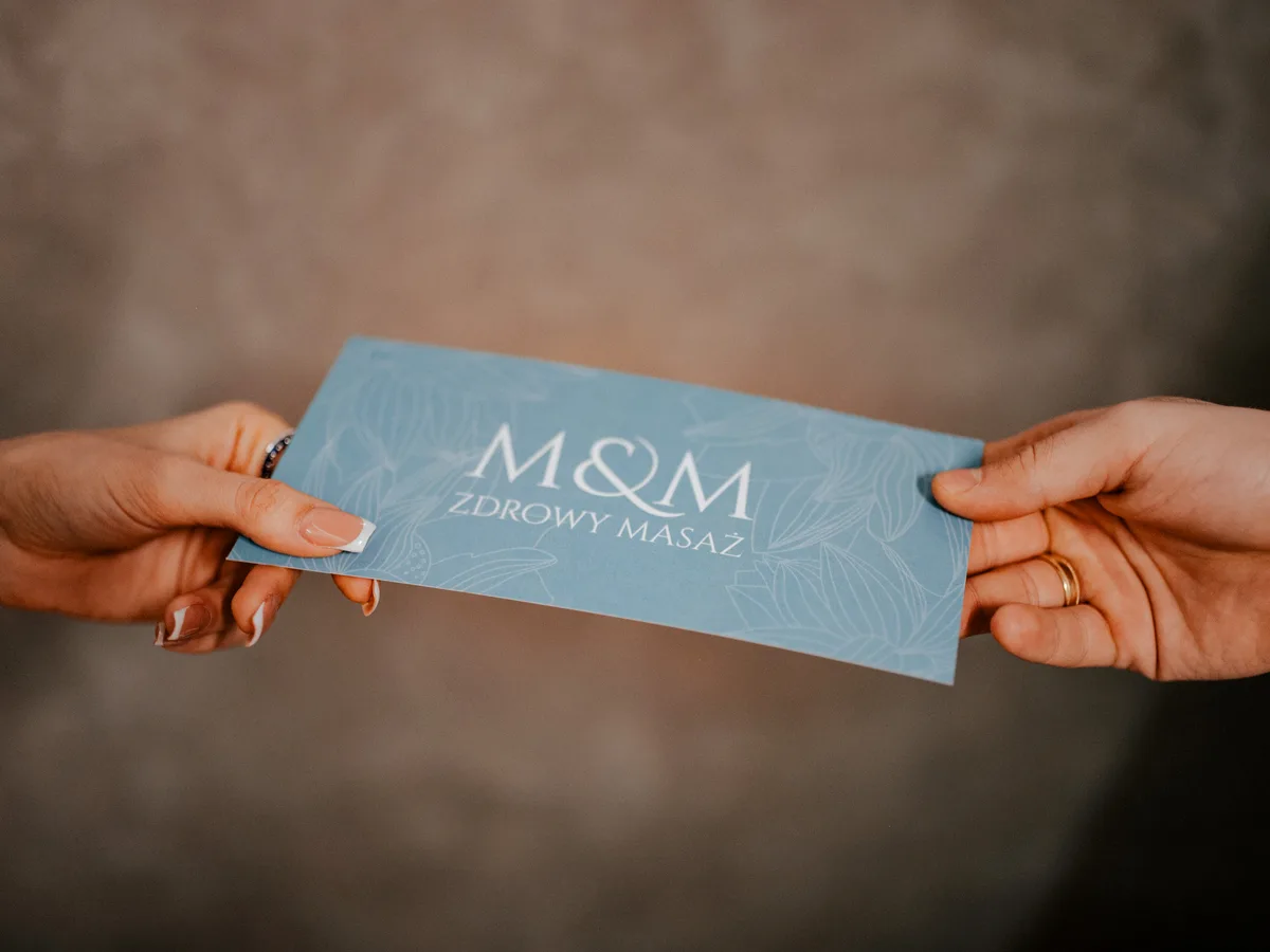 Voucher prezentowy M&M Zdrowy Masaż — idealny prezent dla dwojga